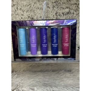 Nicole Miller‎ New York Lip Balm & Scrub Set Of 5 NEW Assorted Scents Lip Care